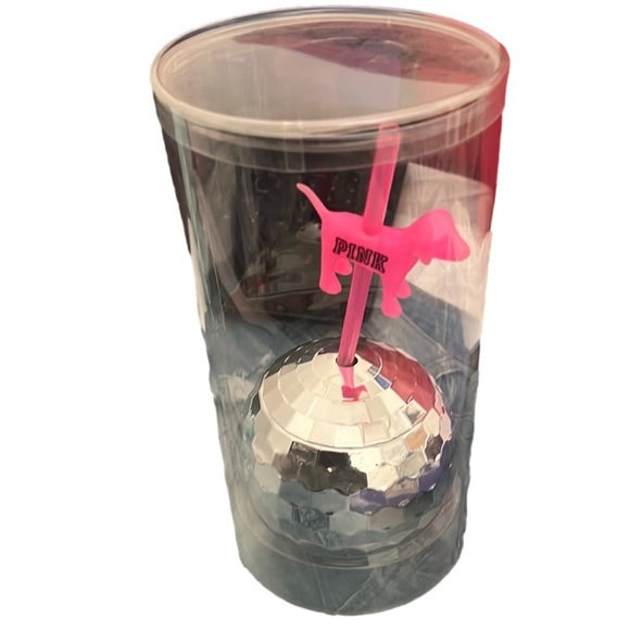 V/s PINK disco ball cup/straw - Picture 2 of 6